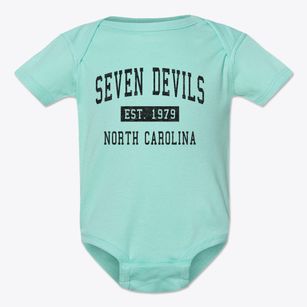 Seven Devils North Carolina Classic Established Baby Onesie