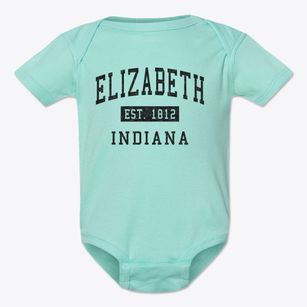 Elizabeth Indiana Classic Established Baby Onesie