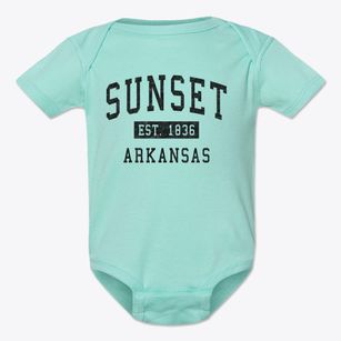 Sunset Arkansas Classic Established Baby Onesie