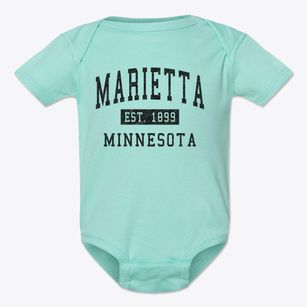 Marietta Minnesota Classic Established Baby Onesie