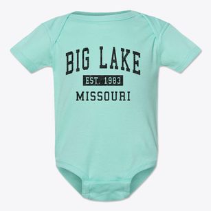 Big Lake Missouri Classic Established Baby Onesie