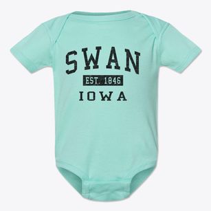 Swan Iowa Classic Established Baby Onesie
