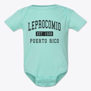 Leprocomio Puerto Rico Classic Established Baby Onesie