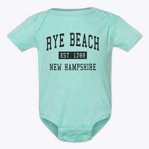 Rye Beach New Hampshire Classic Established Baby Onesie