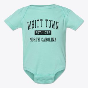 Whitt Town North Carolina Classic Established Baby Onesie