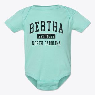 Bertha North Carolina Classic Established Baby Onesie