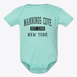 Mannings Cove New York Classic Established Baby Onesie