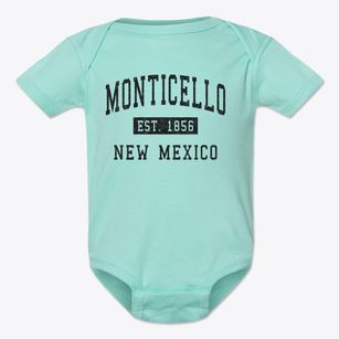 Monticello New Mexico Classic Established Baby Onesie