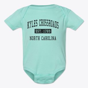 Kyles Crossroads North Carolina Classic Established Baby Onesie