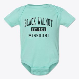 Black Walnut Missouri Classic Established Baby Onesie