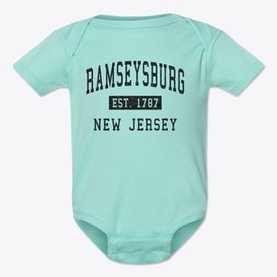 Ramseysburg New Jersey Classic Established Baby Onesie