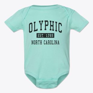Olyphic North Carolina Classic Established Baby Onesie