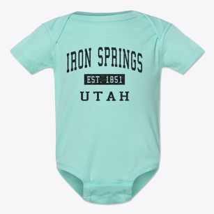 Iron Springs Utah Classic Established Baby Onesie