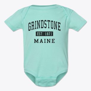 Grindstone Maine Classic Established Baby Onesie