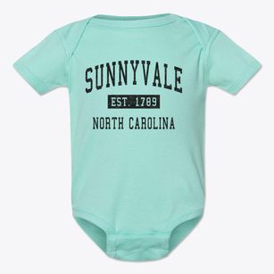 Sunnyvale North Carolina Classic Established Baby Onesie