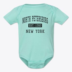 North Petersburg New York Classic Established Baby Onesie