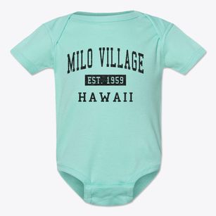 Milo Village Hawaii Classic Established Baby Onesie