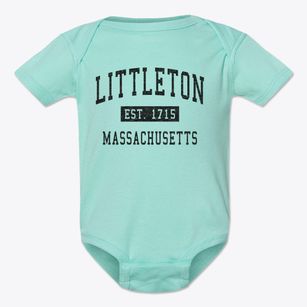 Littleton Massachusetts Classic Established Baby Onesie