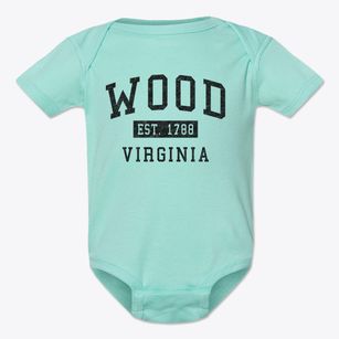 Wood Virginia Classic Established Baby Onesie