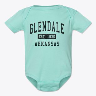 Glendale Arkansas Classic Established Baby Onesie