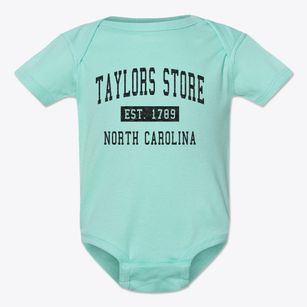 Taylors Store North Carolina Classic Established Baby Onesie