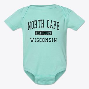 North Cape Wisconsin Classic Established Baby Onesie