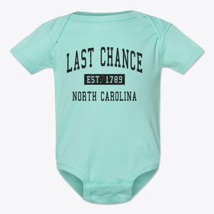 Last Chance North Carolina Classic Established Baby Onesie