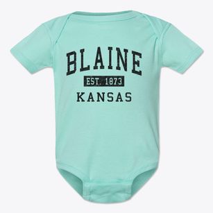 Blaine Kansas Classic Established Baby Onesie