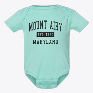 Mount Airy Maryland Classic Established Baby Onesie