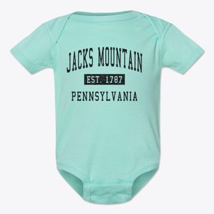 Jacks Mountain Pennsylvania Classic Established Baby Onesie