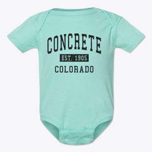 Concrete Colorado Classic Established Baby Onesie