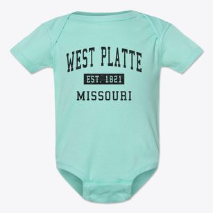 West Platte Missouri Classic Established Baby Onesie