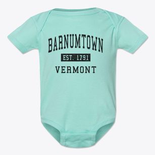 Barnumtown Vermont Classic Established Baby Onesie