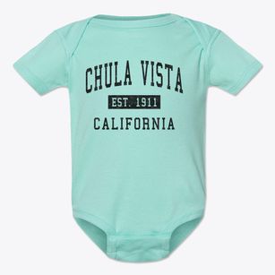 Chula Vista California Classic Established Baby Onesie