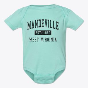 Mandeville West Virginia Classic Established Baby Onesie