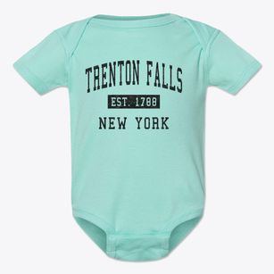 Trenton Falls New York Classic Established Baby Onesie