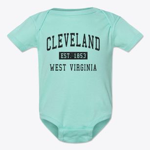 Cleveland West Virginia Classic Established Baby Onesie