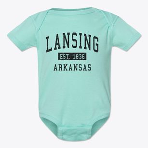 Lansing Arkansas Classic Established Baby Onesie