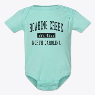 Roaring Creek North Carolina Classic Established Baby Onesie