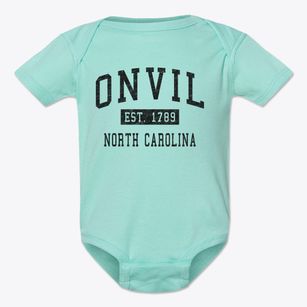 Onvil North Carolina Classic Established Baby Onesie
