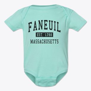Faneuil Massachusetts Classic Established Baby Onesie