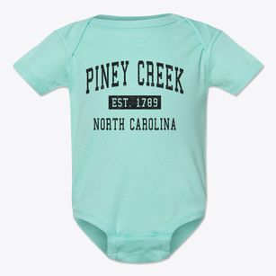 Piney Creek North Carolina Classic Established Baby Onesie