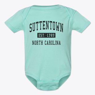 Suttentown North Carolina Classic Established Baby Onesie