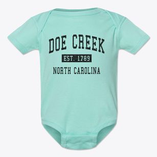Doe Creek North Carolina Classic Established Baby Onesie