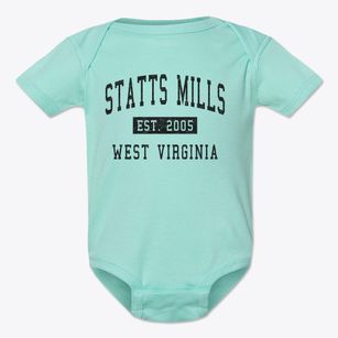 Statts Mills West Virginia Classic Established Baby Onesie