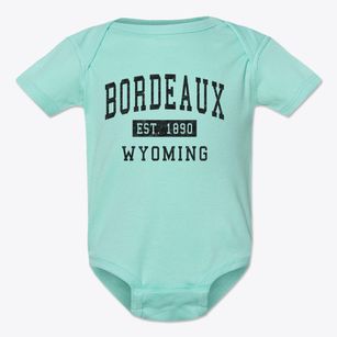 Bordeaux Wyoming Classic Established Baby Onesie