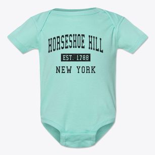 Horseshoe Hill New York Classic Established Baby Onesie