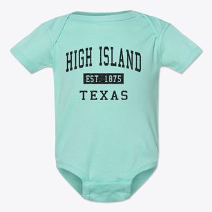 High Island Texas Classic Established Baby Onesie