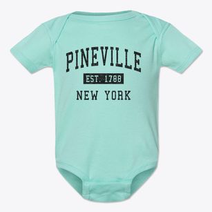 Pineville New York Classic Established Baby Onesie