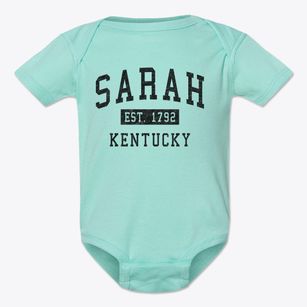 Sarah Kentucky Classic Established Baby Onesie